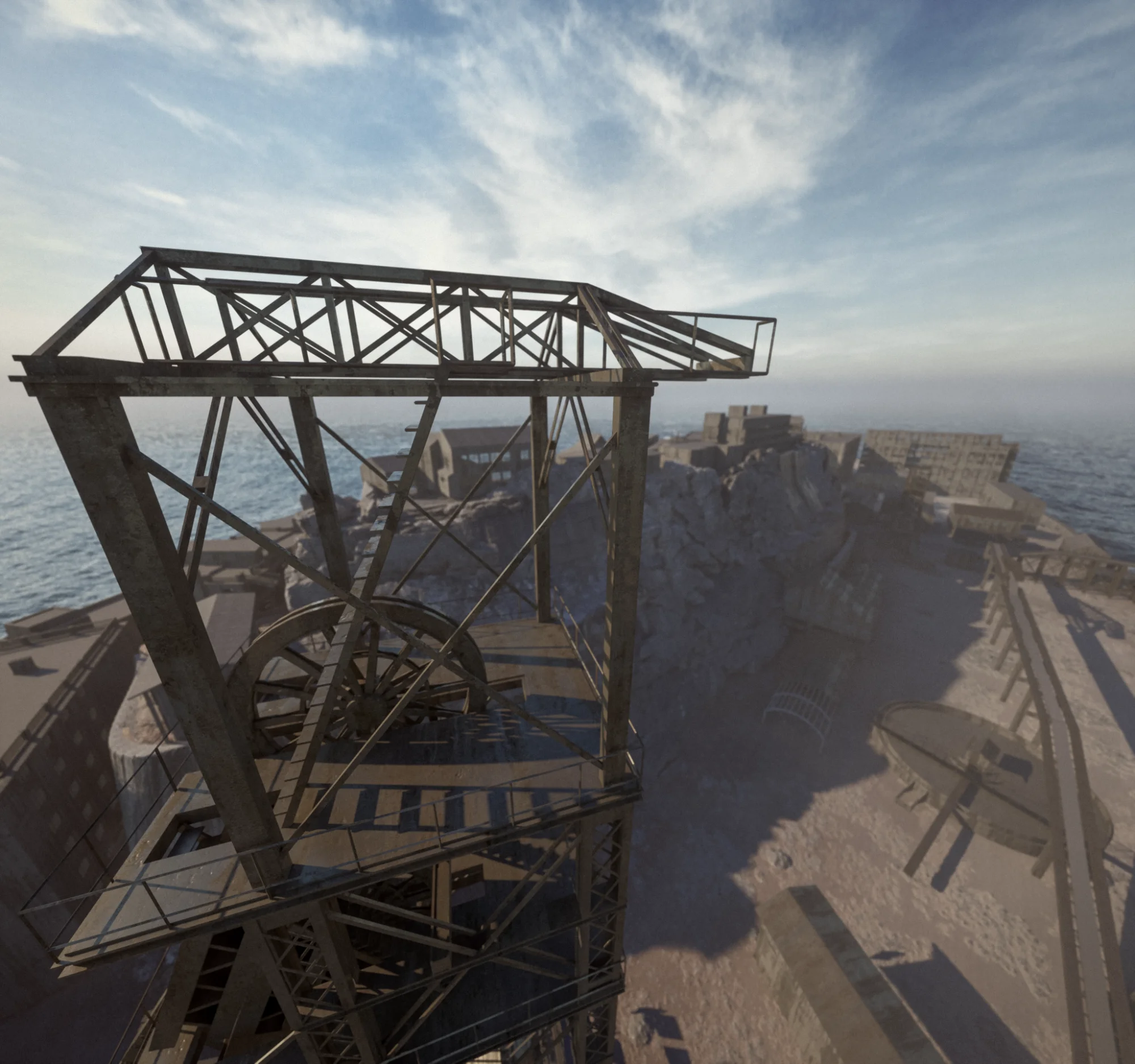 Mine winding gear detail from HashimaXR prototype