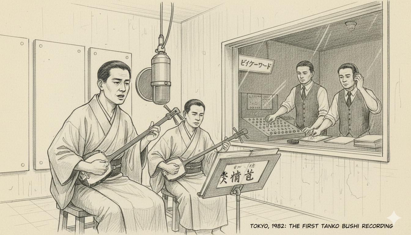 Charcoal sketch: the transformation from live folk tradition to commercial gramophone recording
